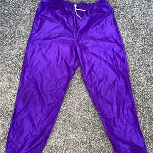 NIKE MENS VINTAGE ELECTRIC PURPLE JOGGERS SIZE LARGE